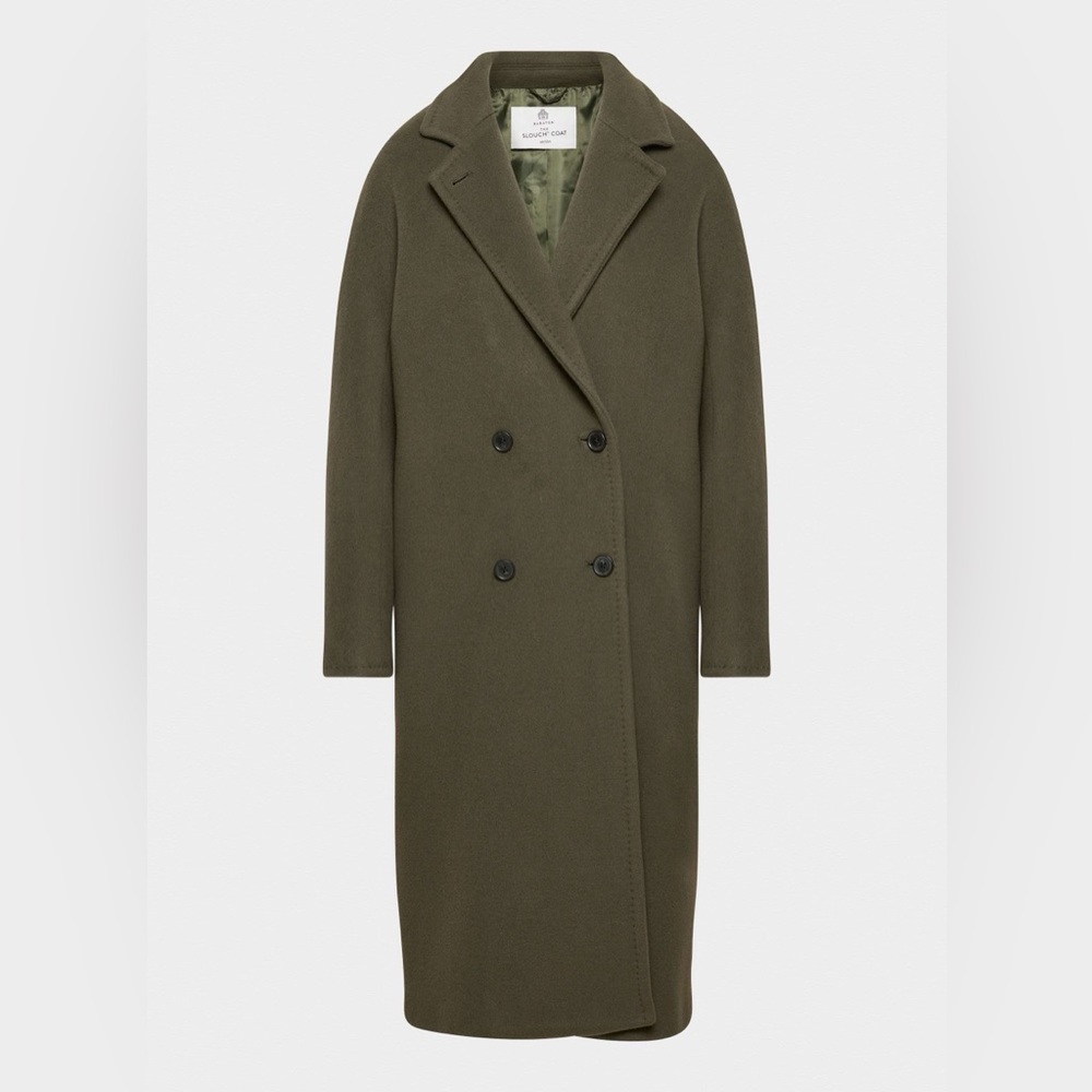Babaton The Slouch™ Coat - Double-Breasted Soft Wool Cashmere Sz XS